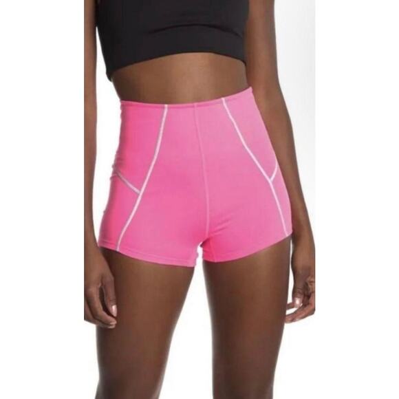 FP Movement by Free People Pants - Free People Movement Your a Peach Shorty Shorts Pink/Grey Size Large